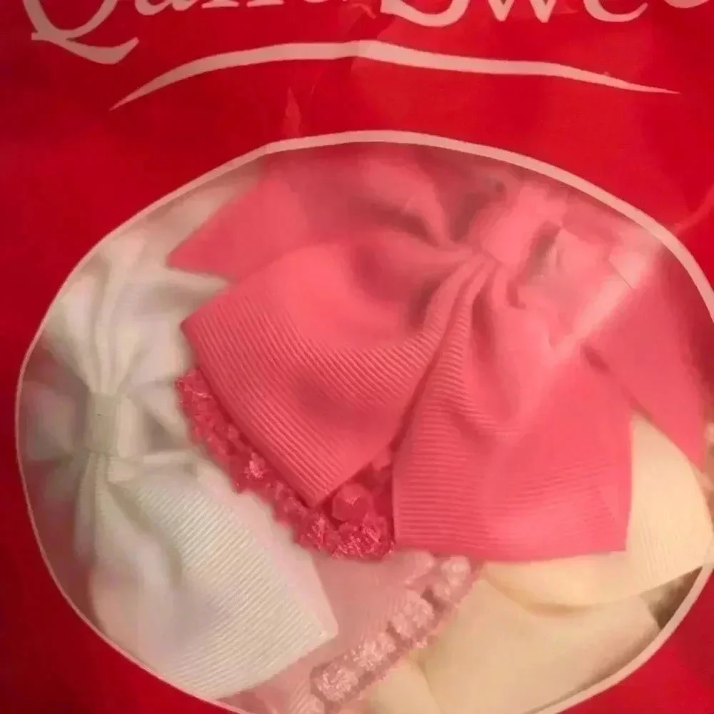 Qand Sweet pack of 10 hairbows on headband